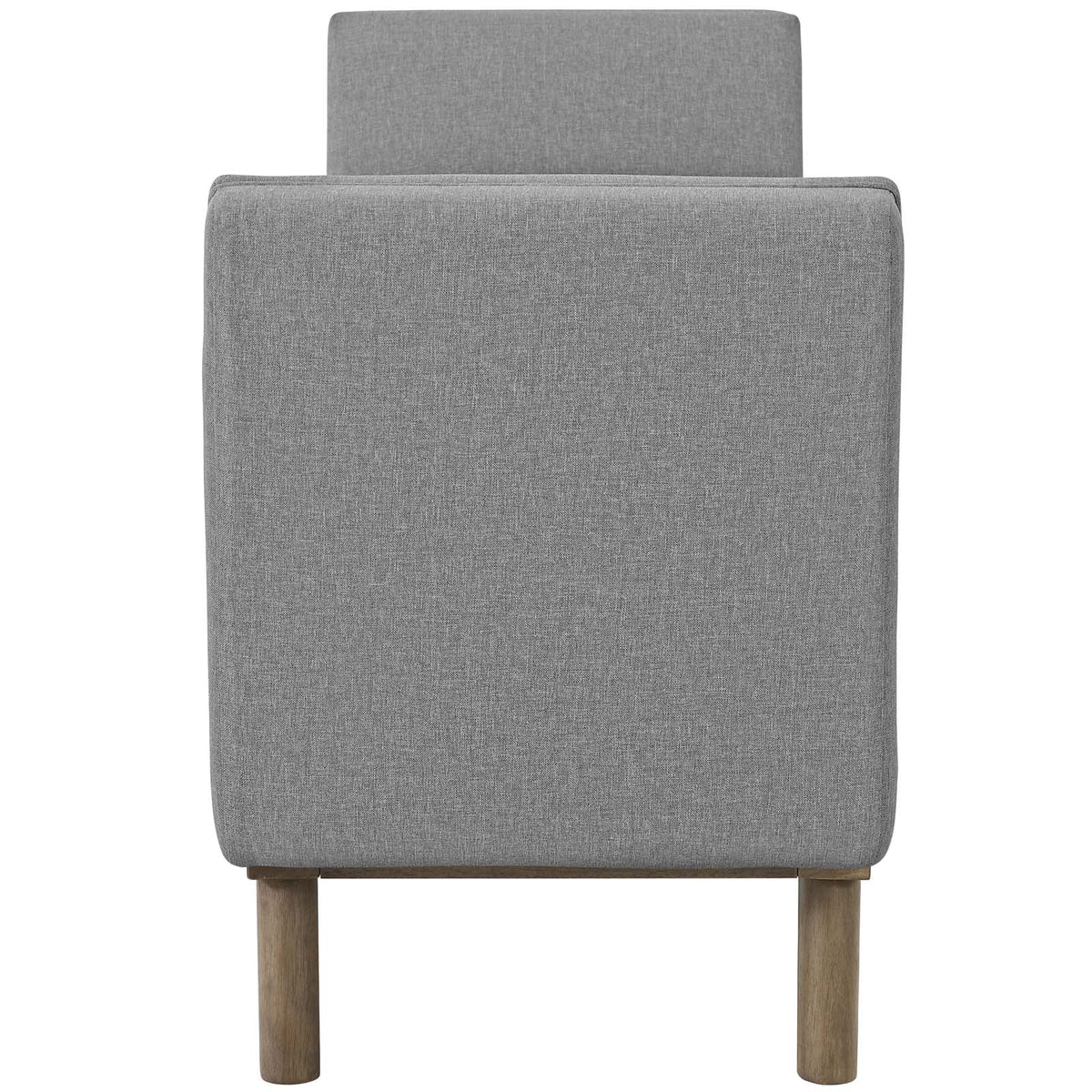 Light Gray Tufted Upholstered Accent Bench C31523
