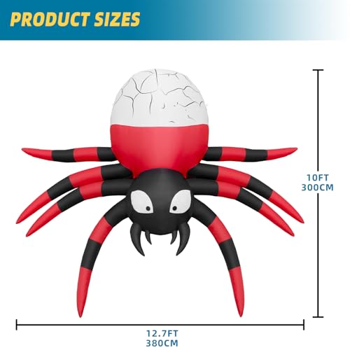 8FT Inflatable Witch Decorations with Built-in LED Lights D6355