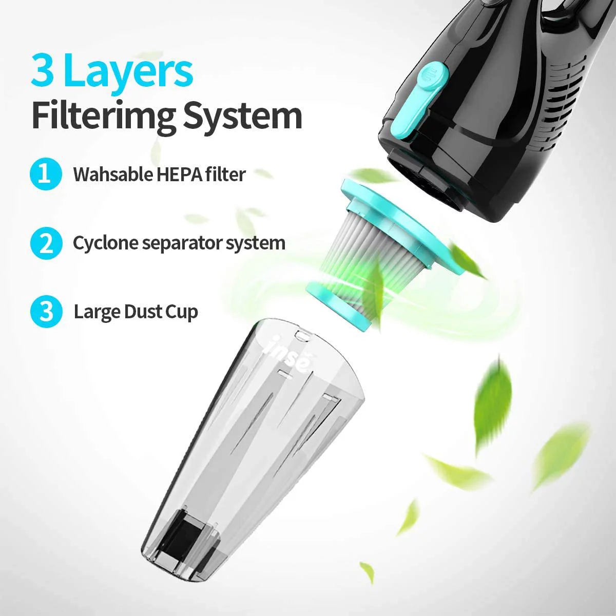 Corded 2 in 1 Bagless Lightweight Stick Vacuum Cleaner L896633