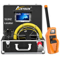 Sewer Camera with Locator, 165ft Inspection Camera with 512Hz Sonde Transmitter and Receiver, DVR and 7 LCD Monitor IP68 Waterproof Pipe Inspection Camera M50248