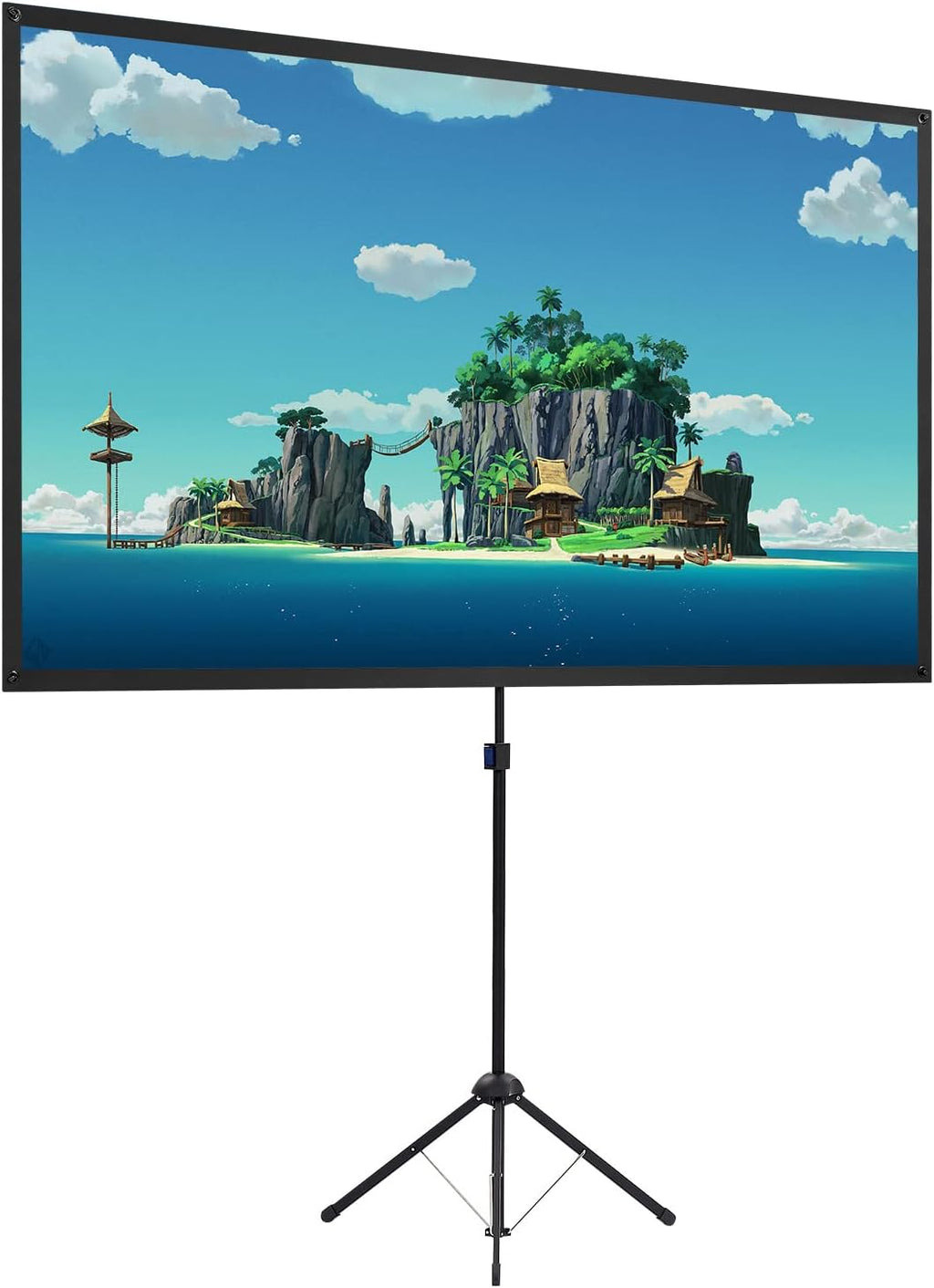80 Inch 16:9 Portable Projector Screen with Stand X248395