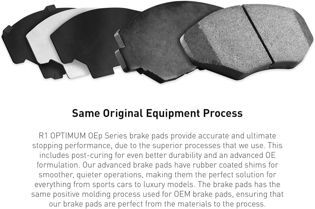 Rear Carbon Brake Rotors with Optimum OEp Pads Y7964
