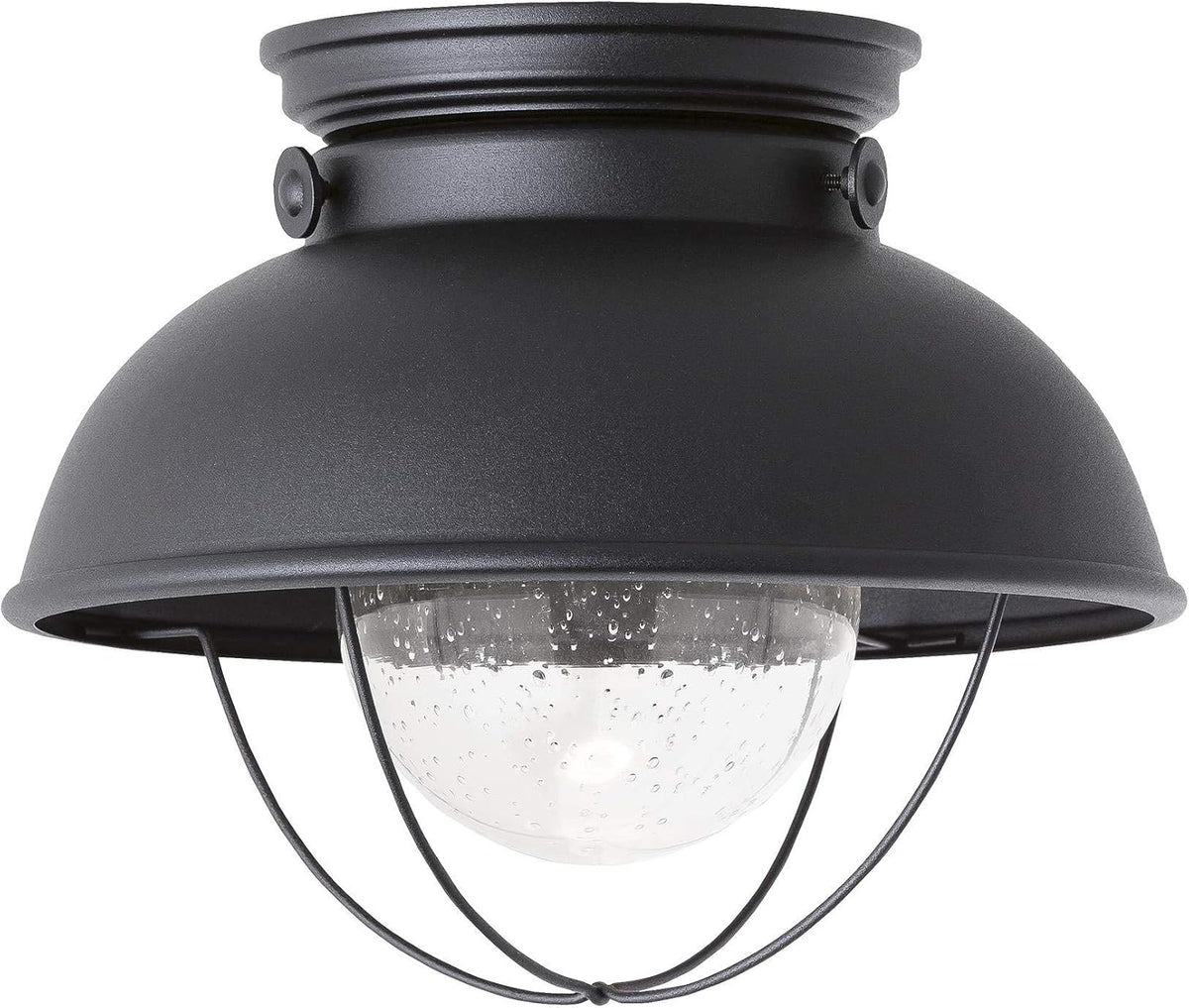 Pewter Nickel Silver Brushed Stainless LED Outdoor Flush Mount Z22676