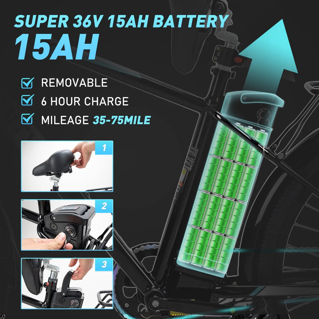 500W 26X3.0 Electric Bike M4744