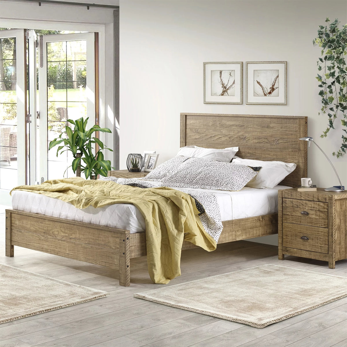 Solid Pinewood Twin Size Bed D8770