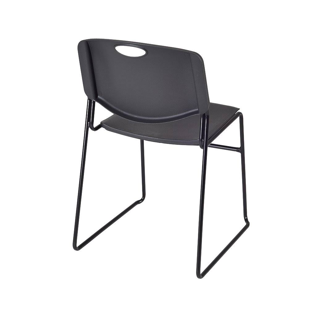 Square Breakroom Table with 4 Stack Chairs U432