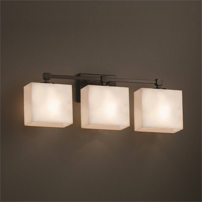 23.5x22 3 Light LED Bath Bar Dark Bronze B84818