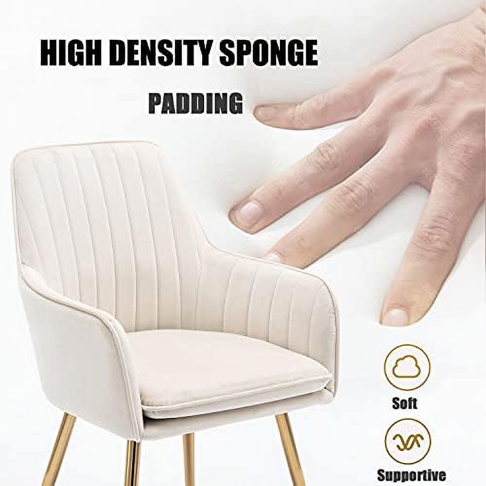 Beige Velvet Accent Chair B170612