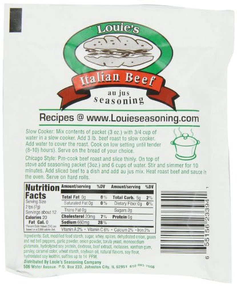 Italian Beef Seasoning 3 Ounce Pack of 8 E79657