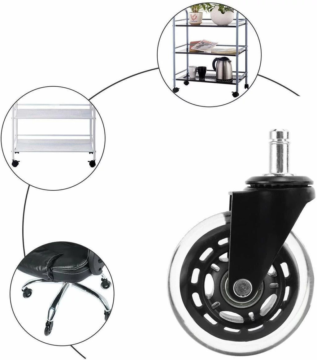 Heavy Duty Rubber Chair Casters 15Pcs M38665