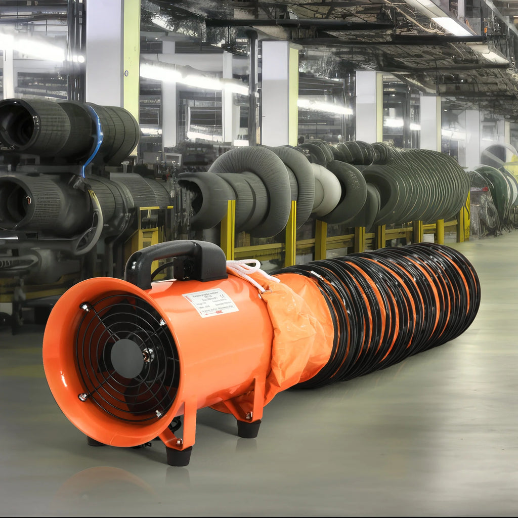 8" Utility Blower Extractor Fan with 16ft Duct Hose J165281