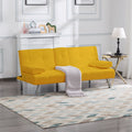 66.9 inch Velvet Sleeper Sofa Bed with 2 Cup Holders Y52148
