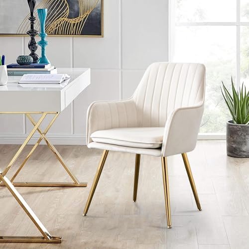 Beige Velvet Accent Chair B170612