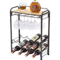 8 Bottle Metal Wine Rack U7085