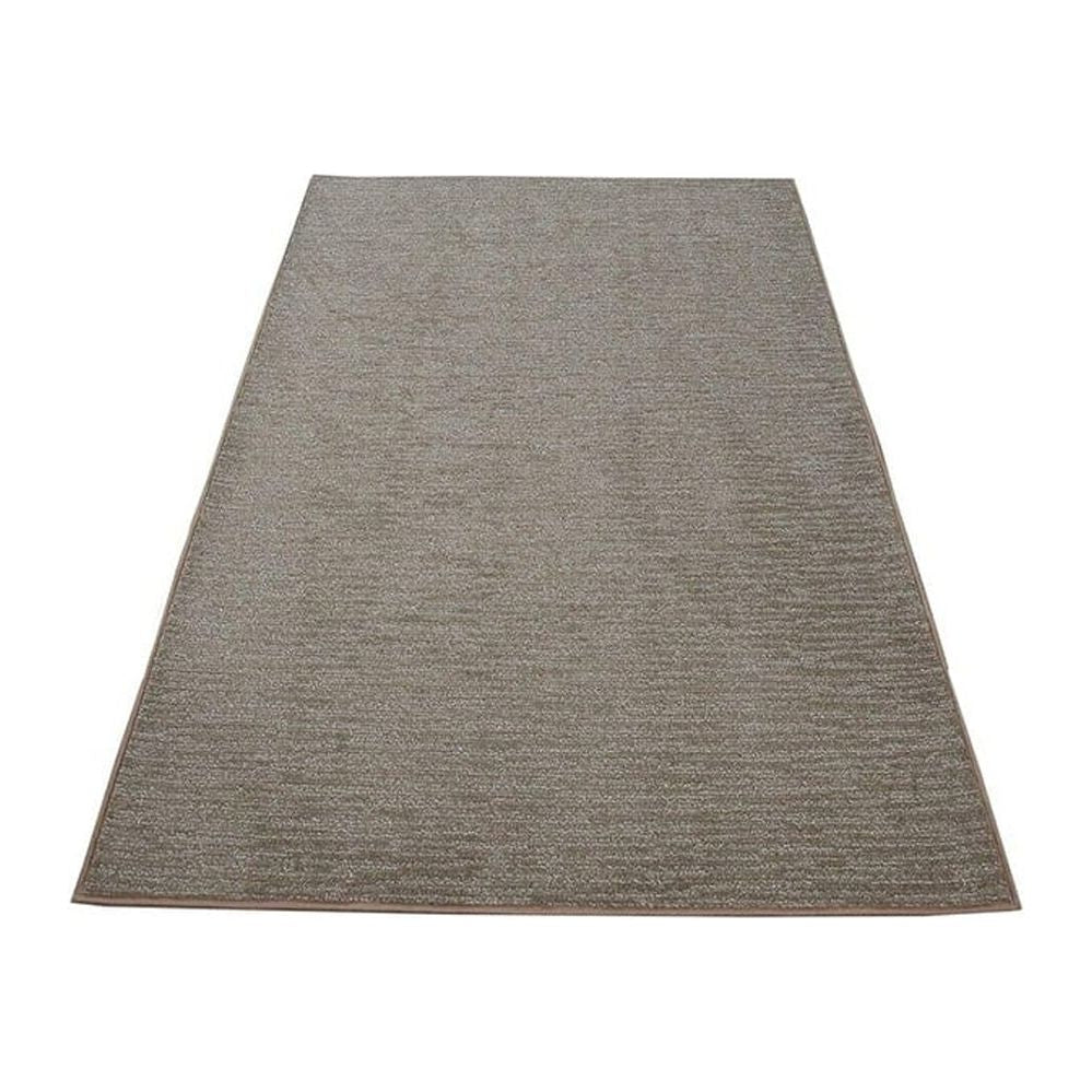 Brown Plush Area Rug 5' Round D874