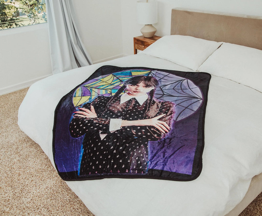 Wednesday Raschel Throw Blanket 45 x 60 Inches V443