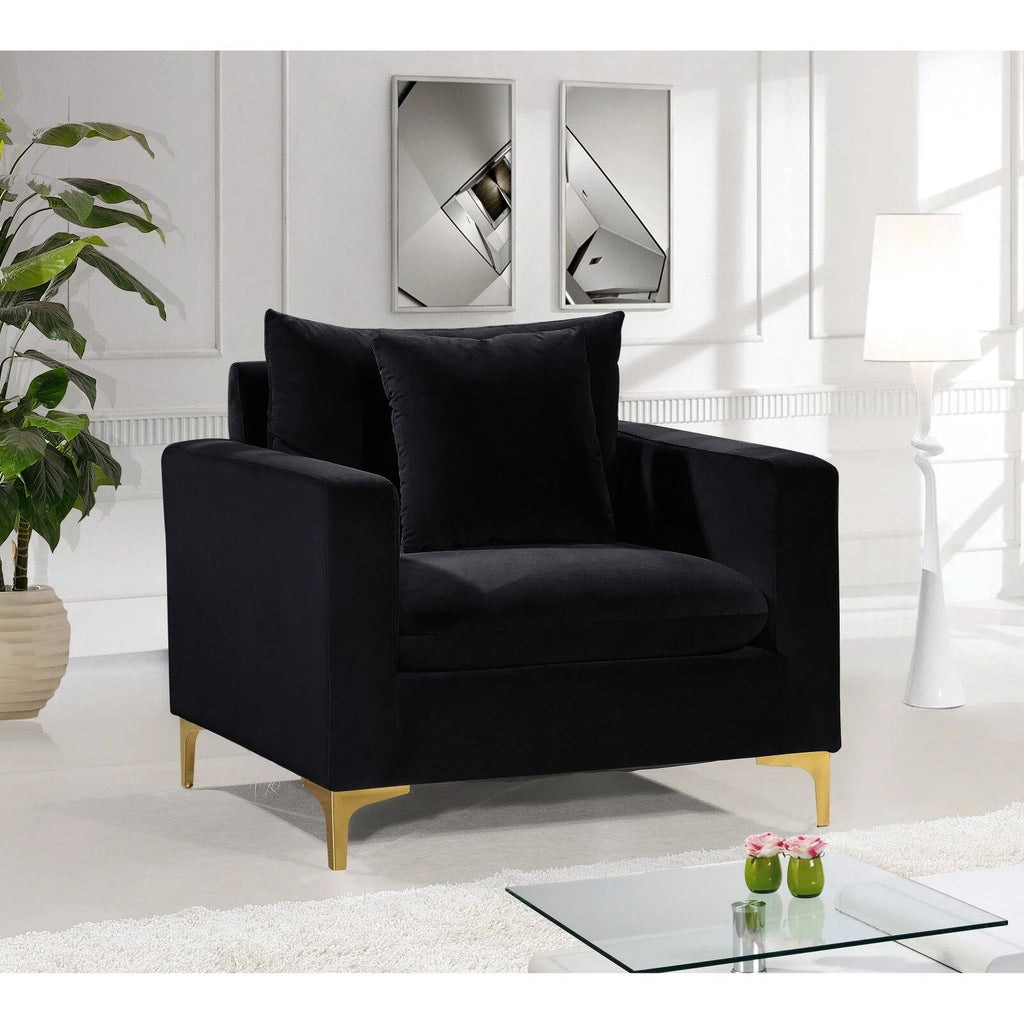 Pink Velvet Accent Chair M2417