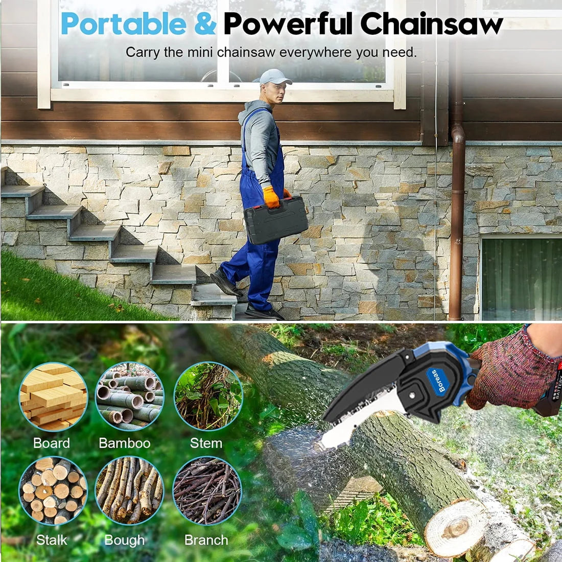 6 inch Cordless Mini Chainsaw P220881
