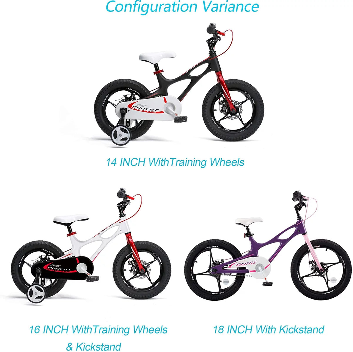 White 18 inch Kid's Bike Q9529