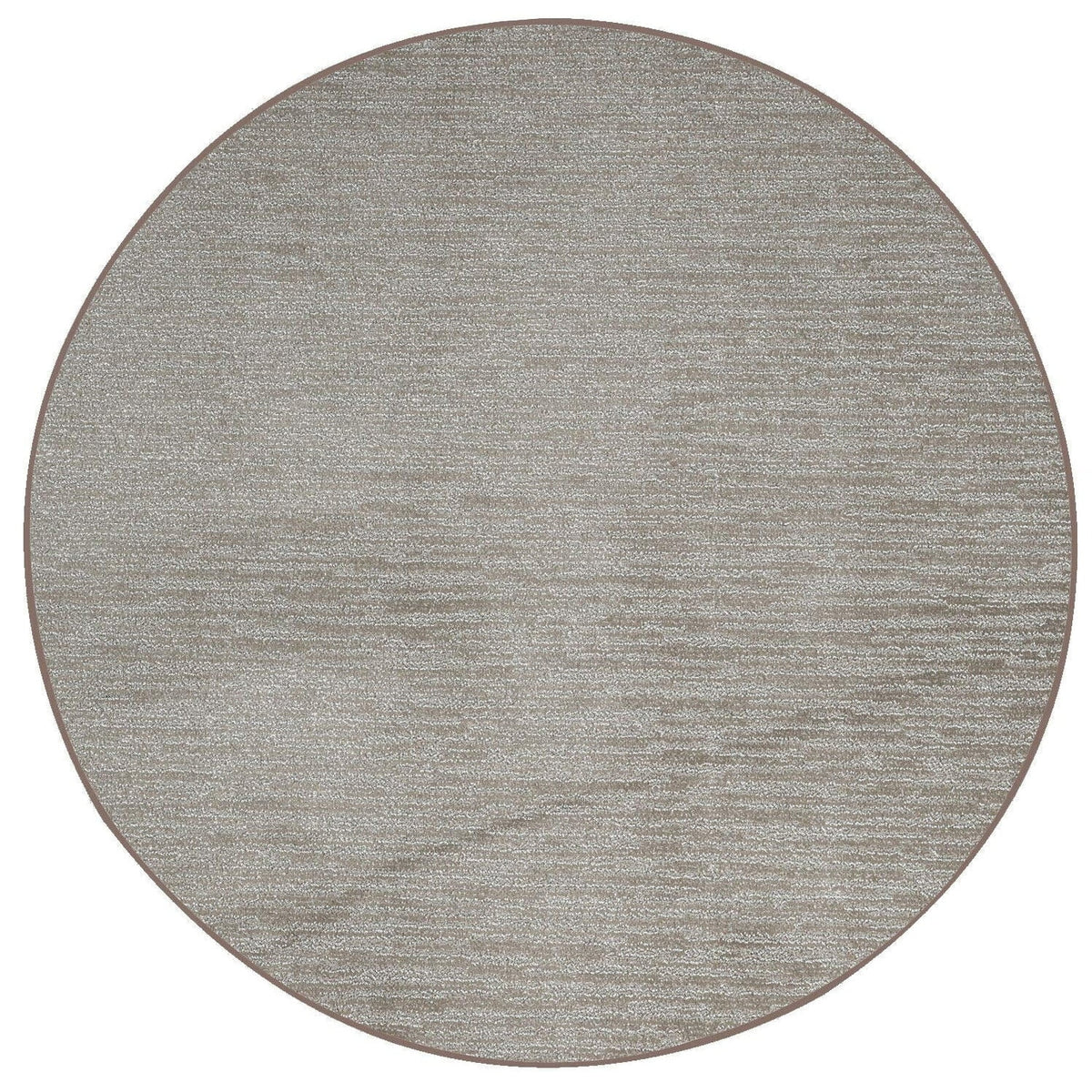 Brown Plush Area Rug 5' Round D874