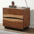 Smokey Walnut and Coffee Bean 2-drawer Nightstand K4500