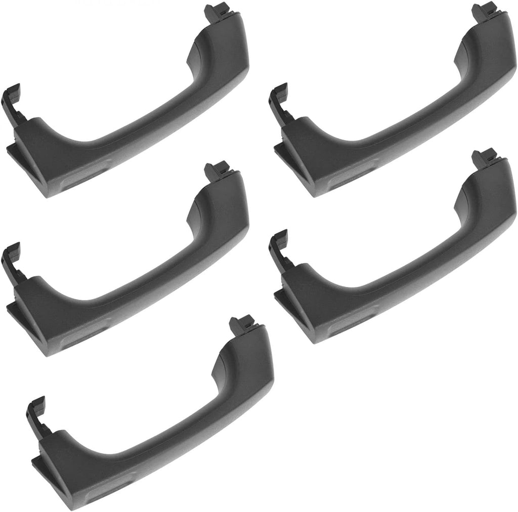Black Exterior Door Handle Set of 5 H844
