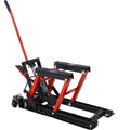 Hydraulic Motorcycle Lift Jack 1500 LBS Capacity with 4 Wheels E689