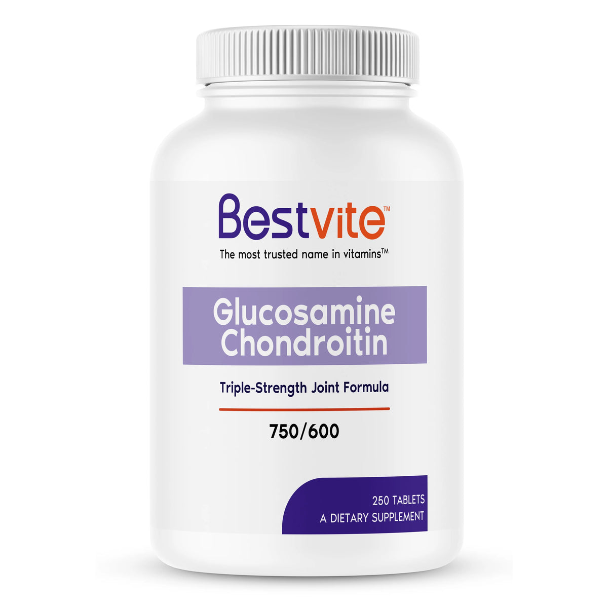 Glucosamine & Chondroitin Sulfate 750/600 Triple Strength 250 Tablets Z403456