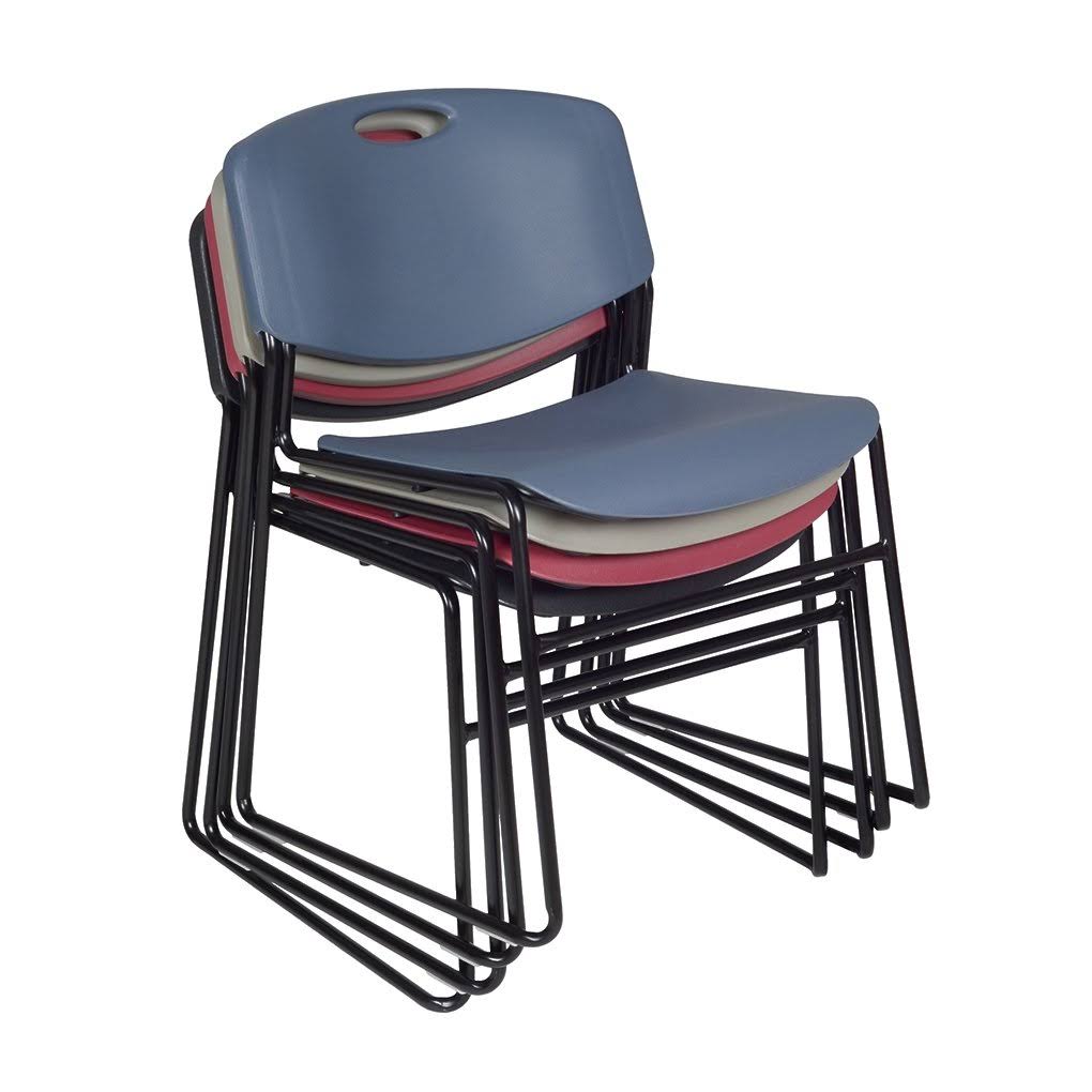 Square Breakroom Table with 4 Stack Chairs U432