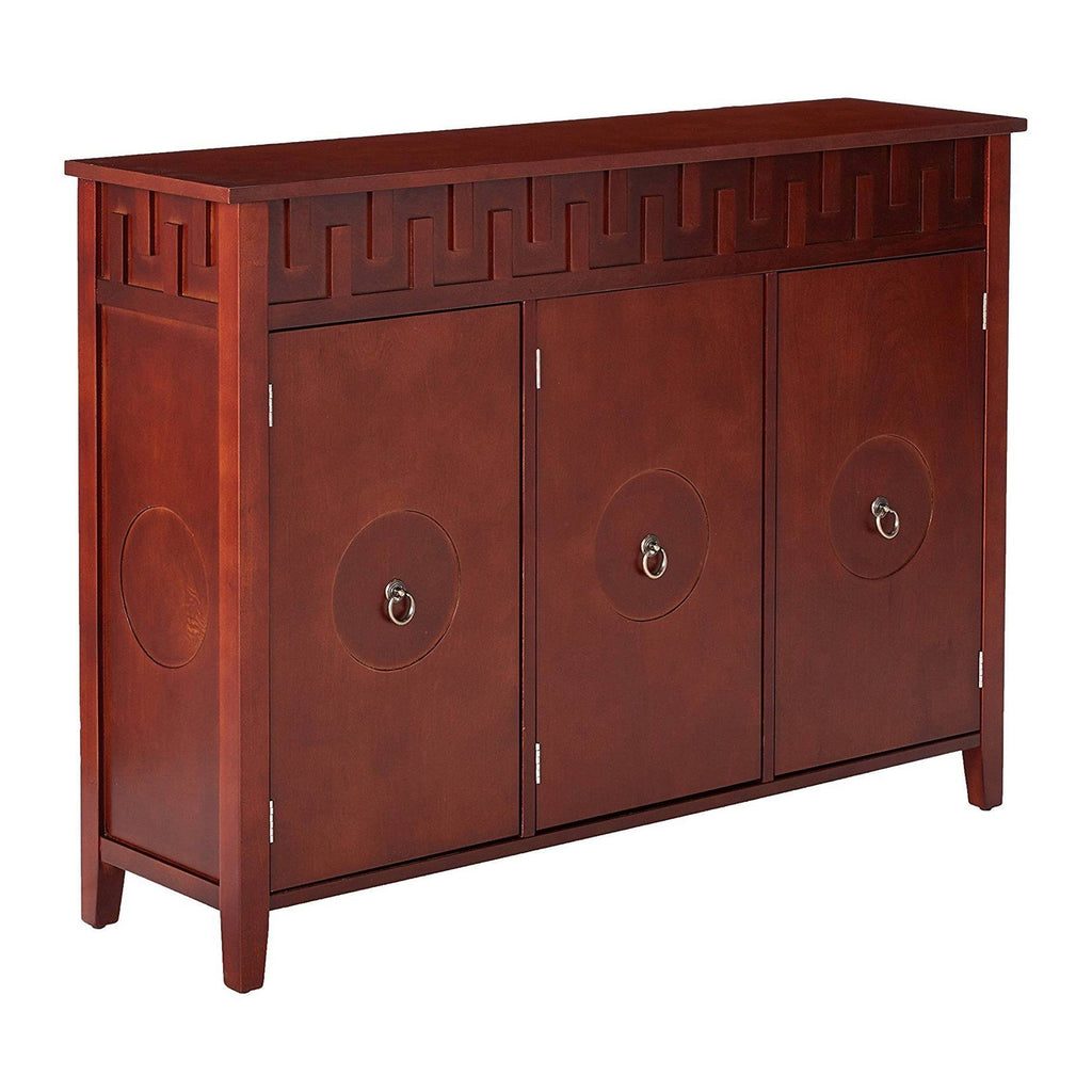Walnut Wood Sideboard Buffet Console Table with Storage Doors I515