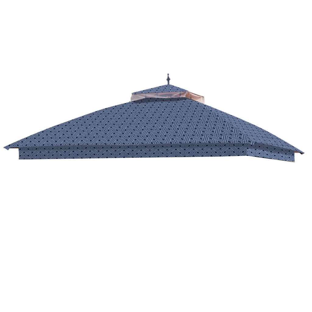 Midnight Trellis Replacement Canopy Top Cover for Steel Finial Gazebo V797374