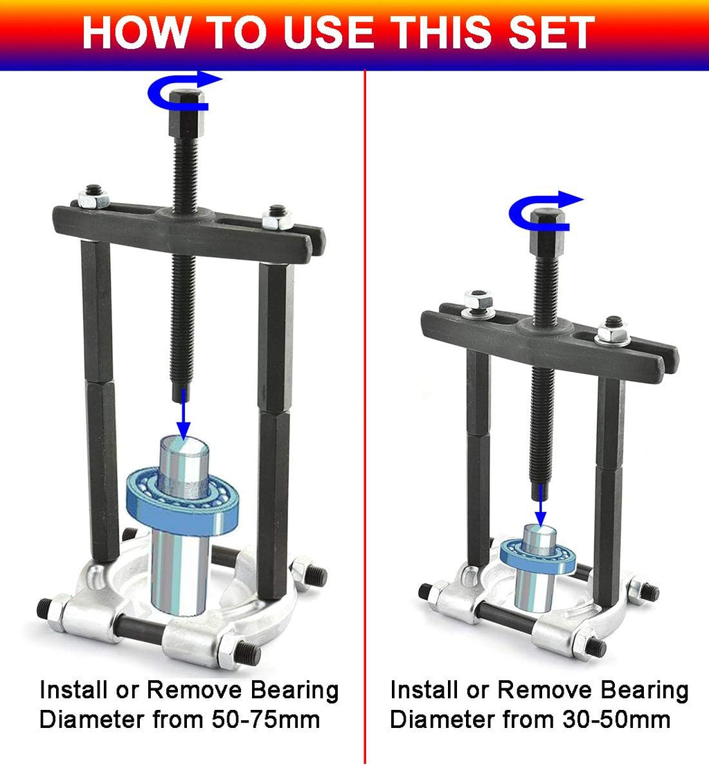 Bearing Puller Set 5 Ton Capacity, Bearing Separator Kit C461428