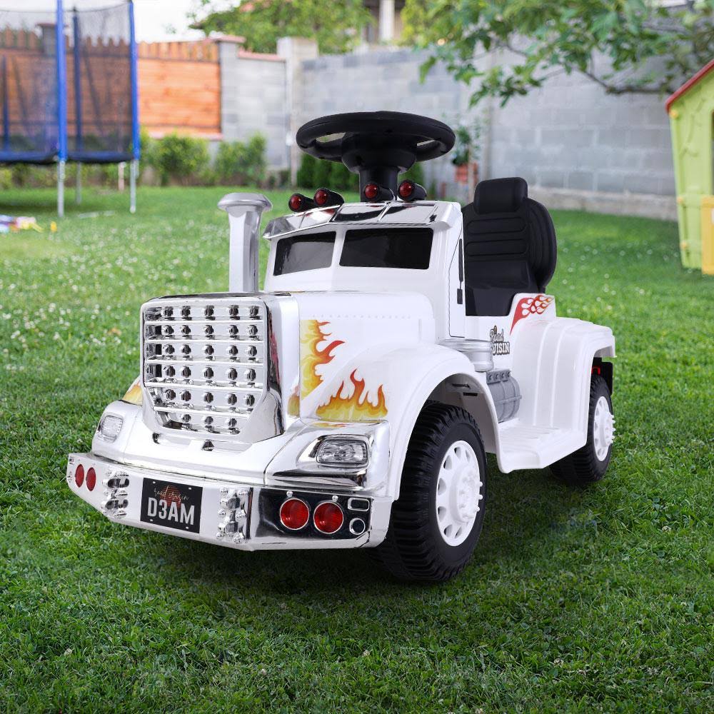 White Ride On Battery Toy Car N37526