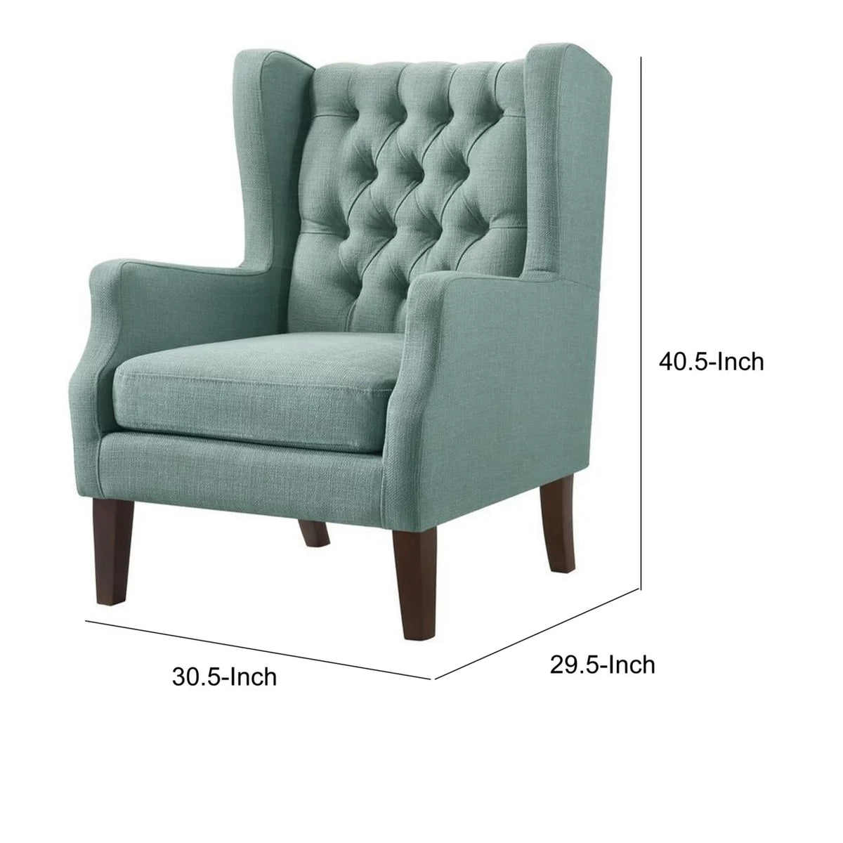 Teal Fabric Accent Chair T441499
