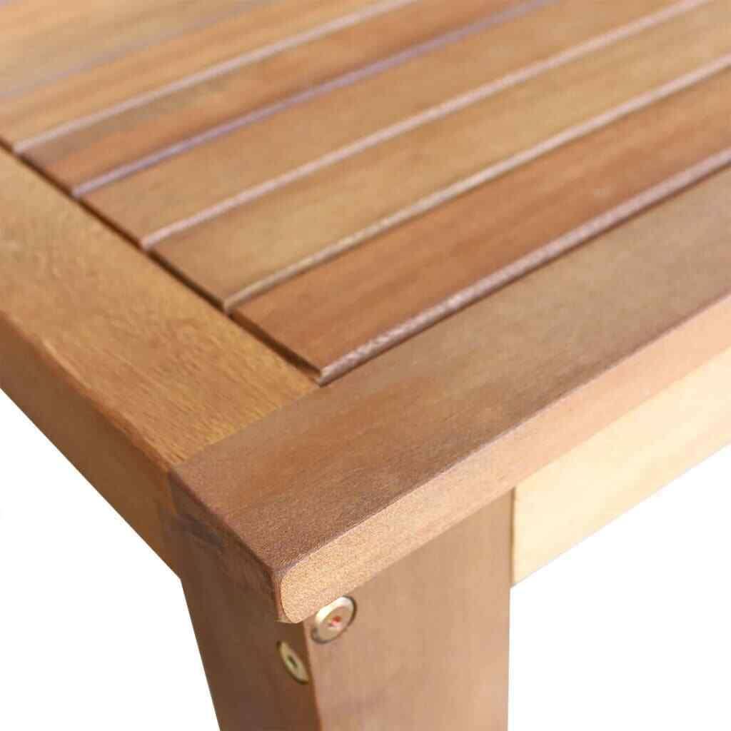 Bar Table and Chair Set 7 Pieces Solid Acacia Wood J481530