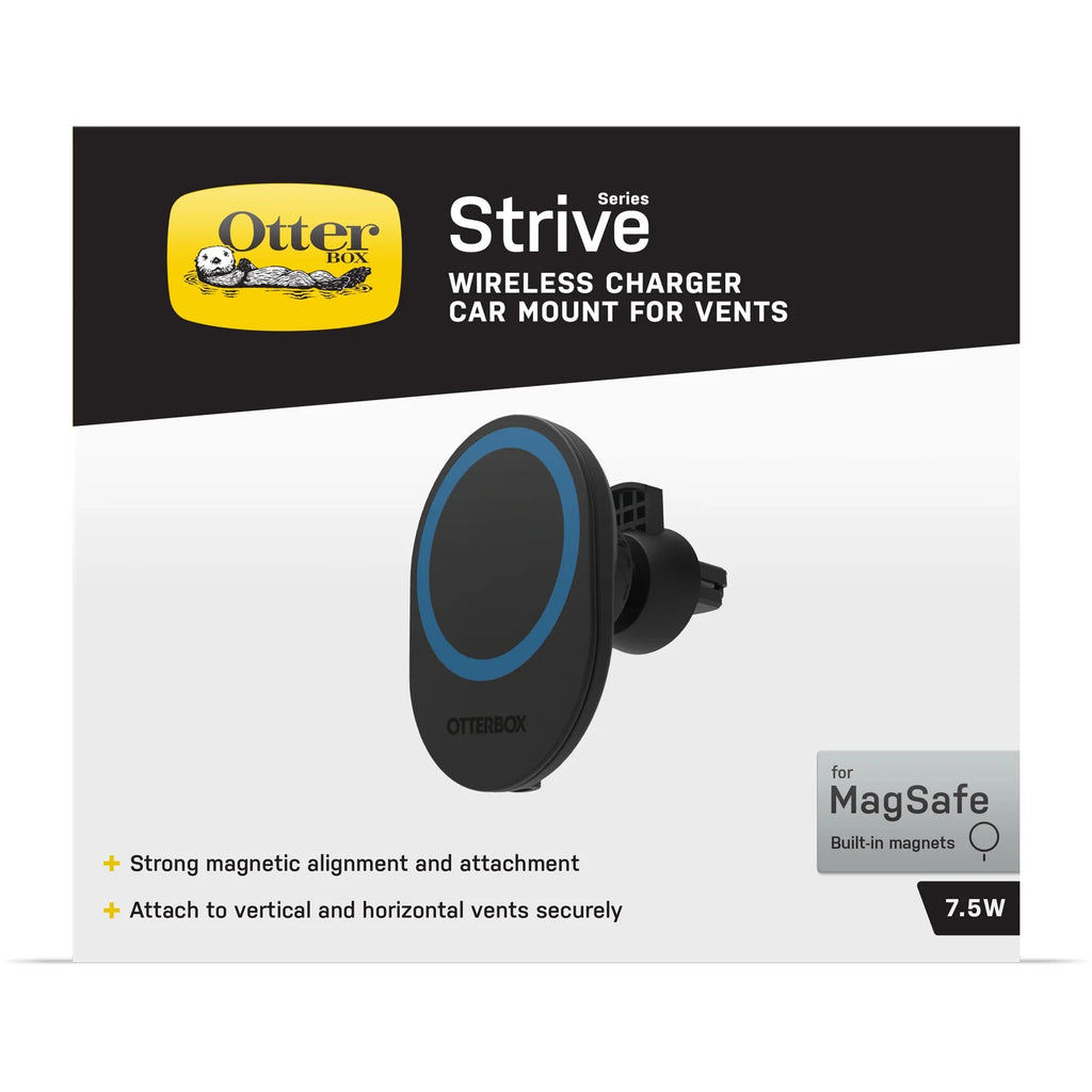 Black Wireless Charger Car Vent Mount for MagSafe D986