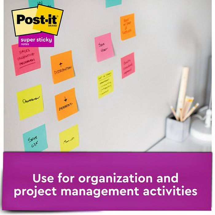 Post-it Super Sticky Pop-up Notes, 3 in. x 3 in., 90 Sheets/Pad, 10/Pack W385
