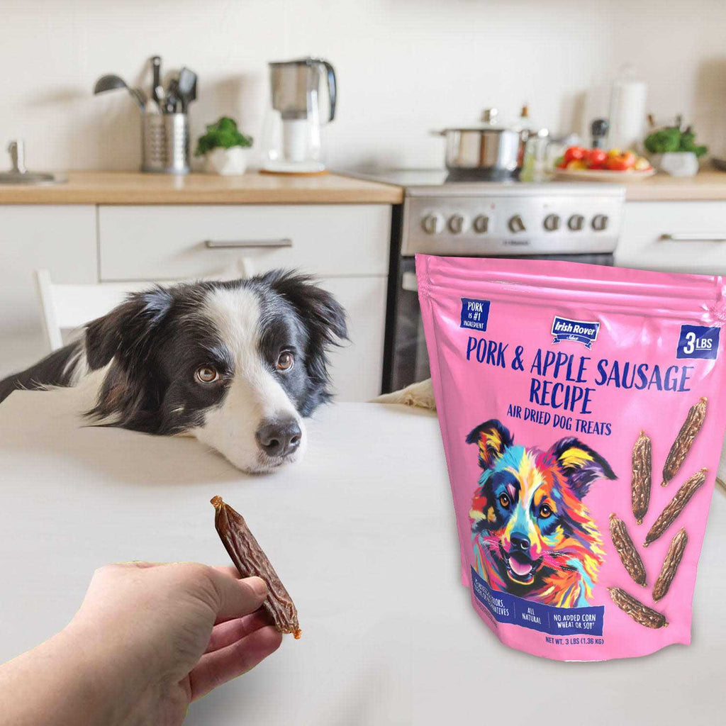 Air Dried Pork and Apple Sausage Dog Treats A2218