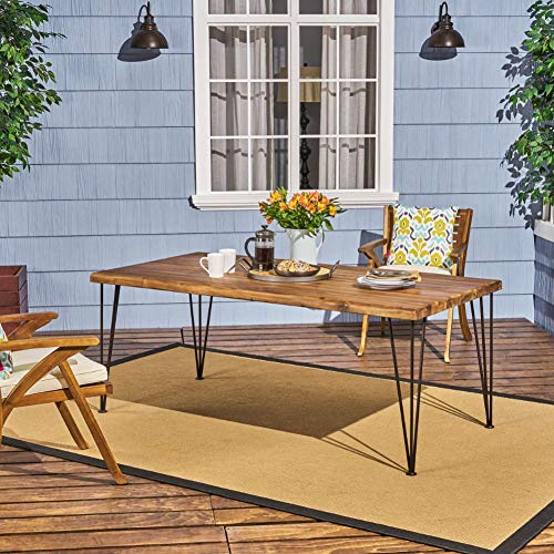 Acacia Wood Rectangular Patio Dining Table N600