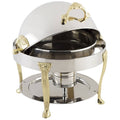 Stainless Steel Rectangular Chafer with Renaissance Leg D7954