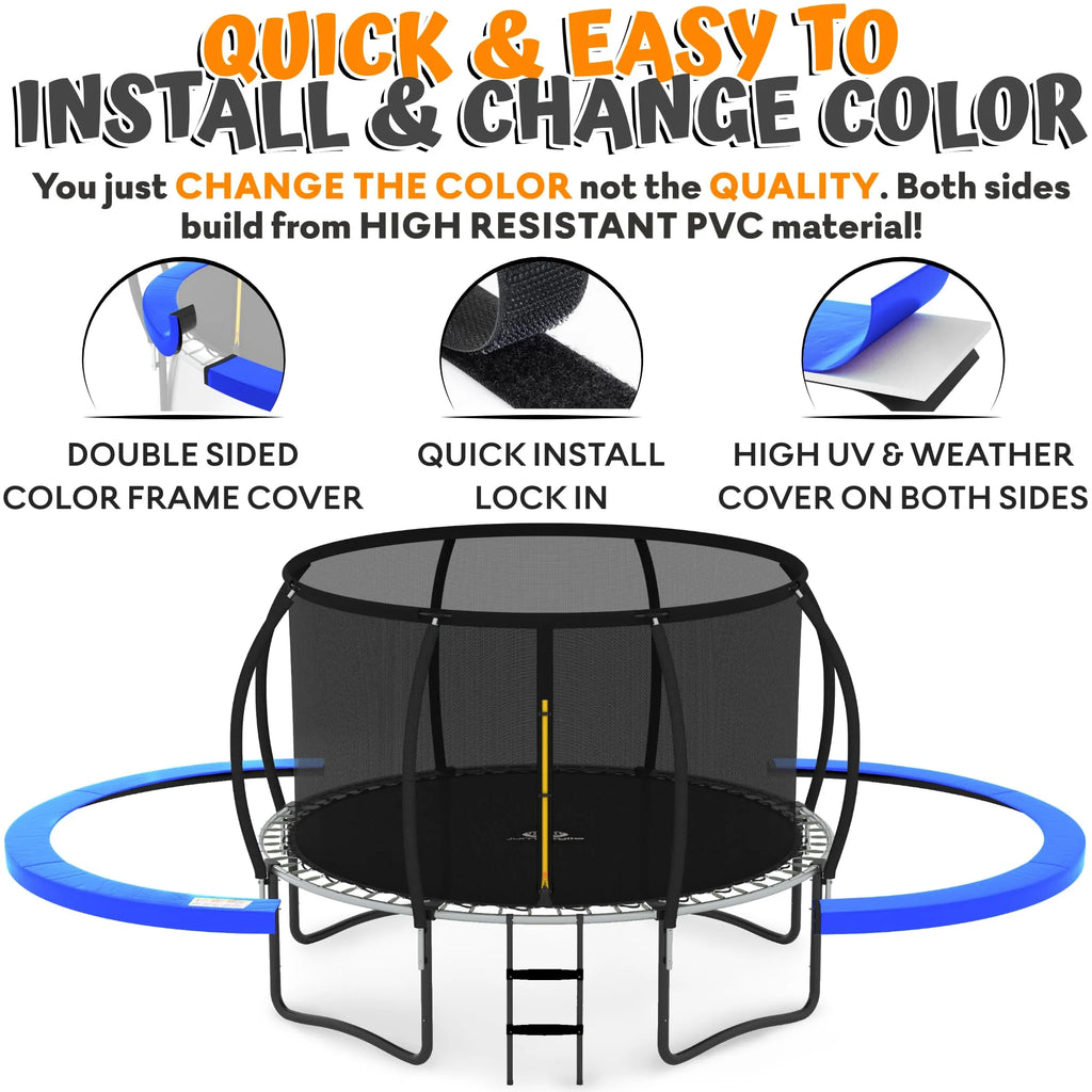 8FT 10FT 12FT 14FT Trampoline with Enclosure and Ladder C453