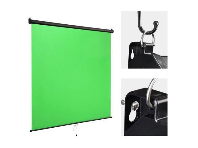 4 Pack Retractable Green Screens Wall Ceiling Mounted 73x22 x 82x22 C95038