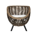 Brown Rattan Accent Chair W2118