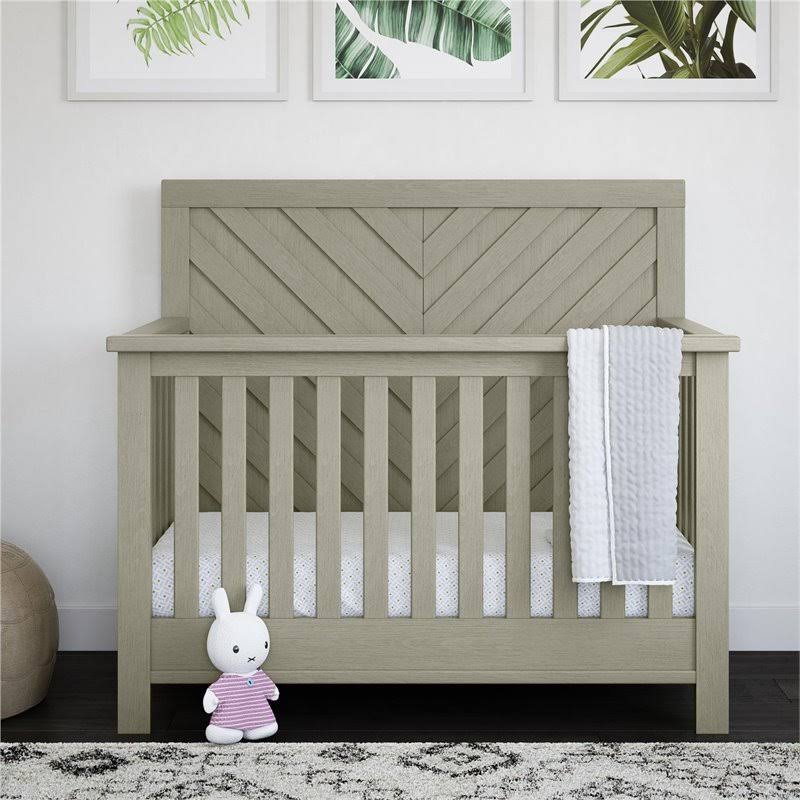 5-in-1 Convertible Crib in Mineral Gray Y117