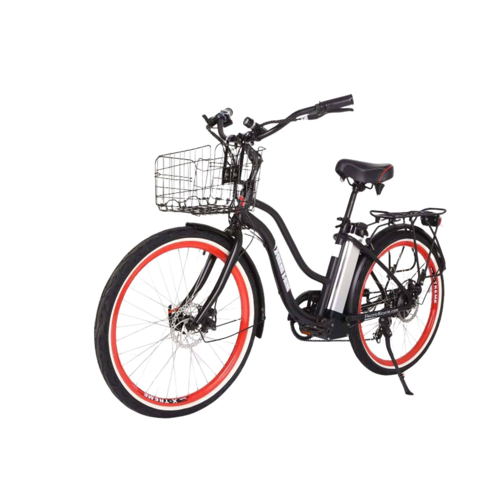 Black Electric Beach Cruiser Bike D427