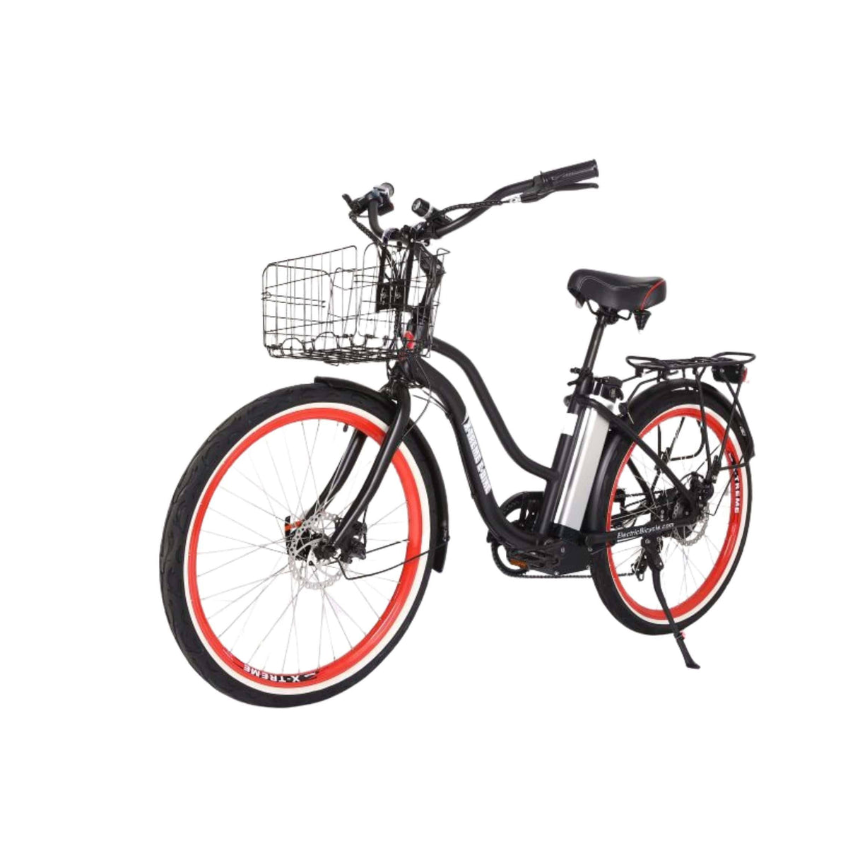Black Electric Beach Cruiser Bike D427