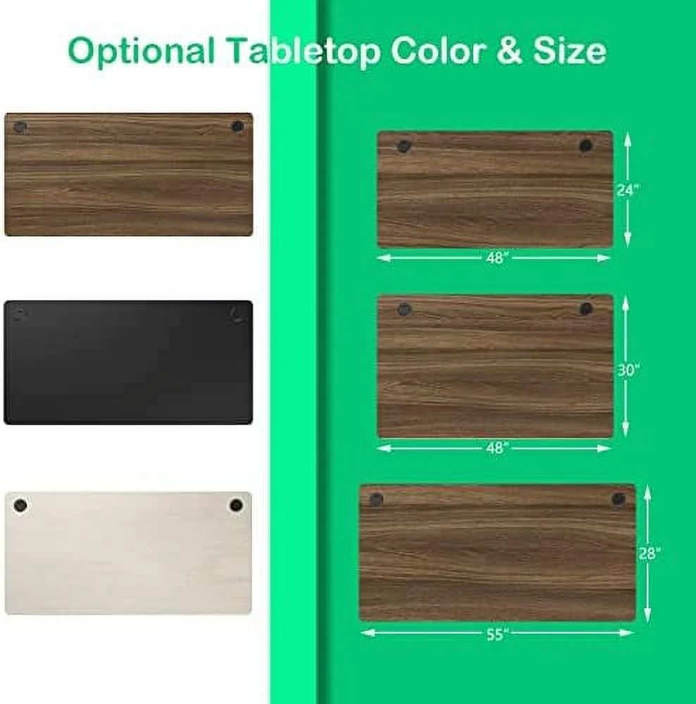 Black 48" x 30" Rectangular Wood Table Top Q754685