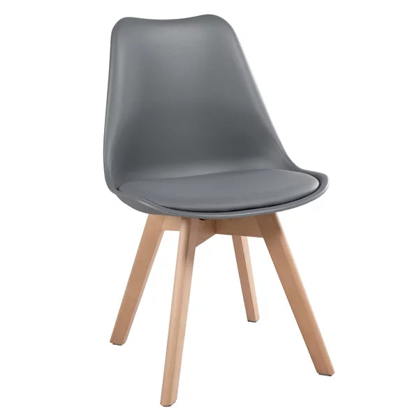 Dark Gray Upholstered Dining Chairs Set of 4 B967984