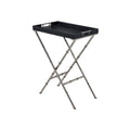 Black & Brushed Nickel Tray Table D69484