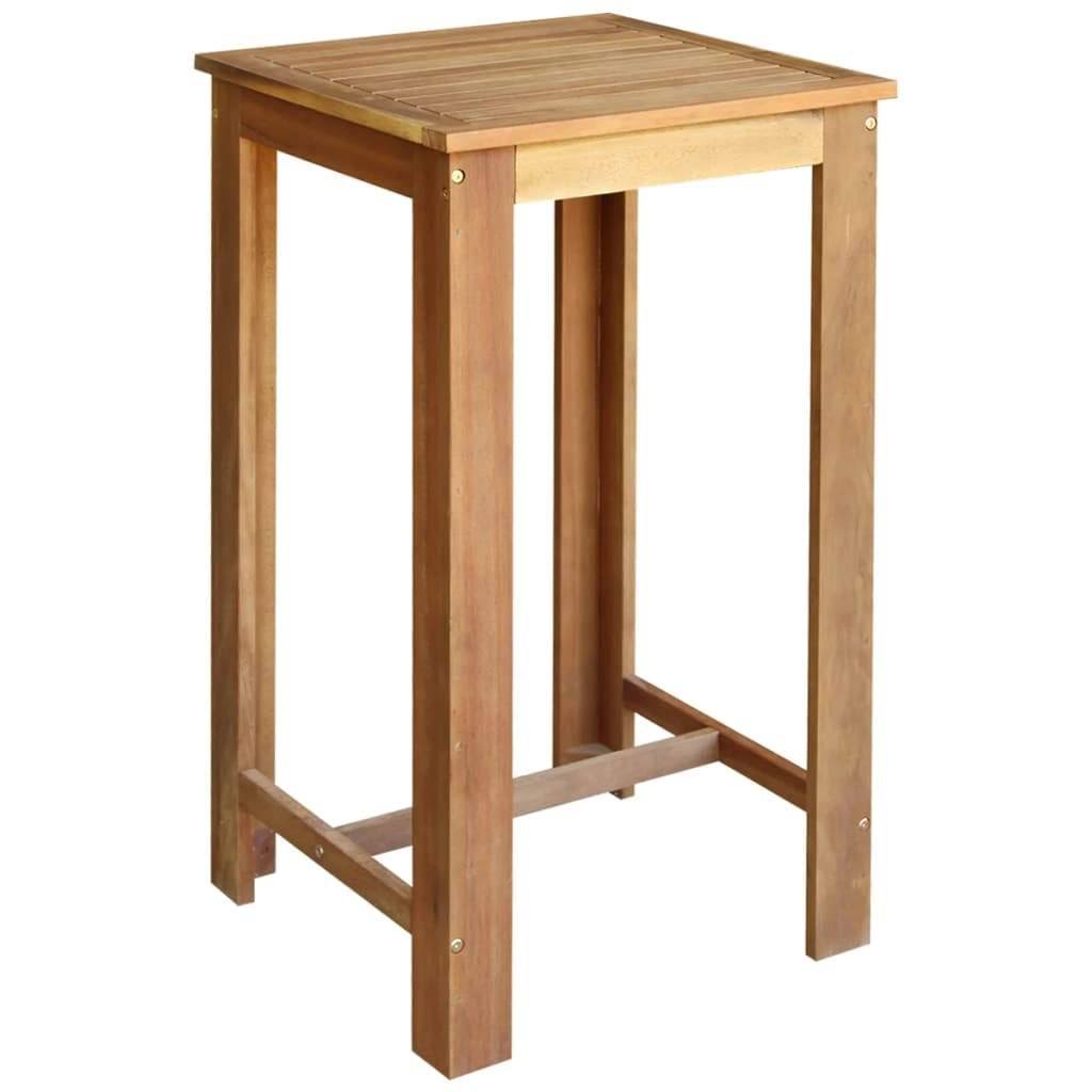 Bar Table and Chair Set 7 Pieces Solid Acacia Wood J481530